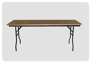 Location Table rectangulaire en bois